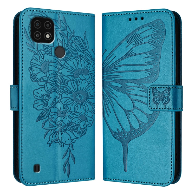 Embossed Butterfly Leather Phone Case, For Realme V23 / Narzo 50 5G, For Realme C20 / C11 2021 / C21, For Realme C21Y