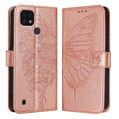 Embossed Butterfly Leather Phone Case, For Realme V23 / Narzo 50 5G, For Realme C20 / C11 2021 / C21, For Realme C21Y