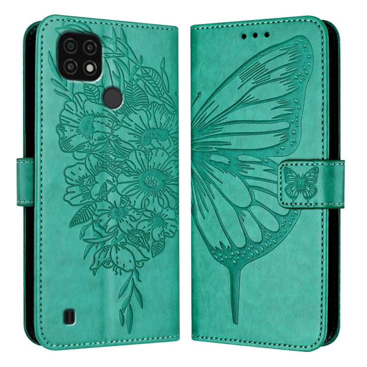 Embossed Butterfly Leather Phone Case, For Realme V23 / Narzo 50 5G, For Realme C20 / C11 2021 / C21, For Realme C21Y