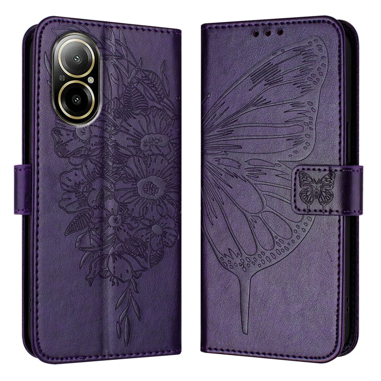 Embossed Butterfly Leather Phone Case, For Realme C67 4G Global, For Realme C67 5G India/Narzo 60x Global, For Realme 11 4G Global