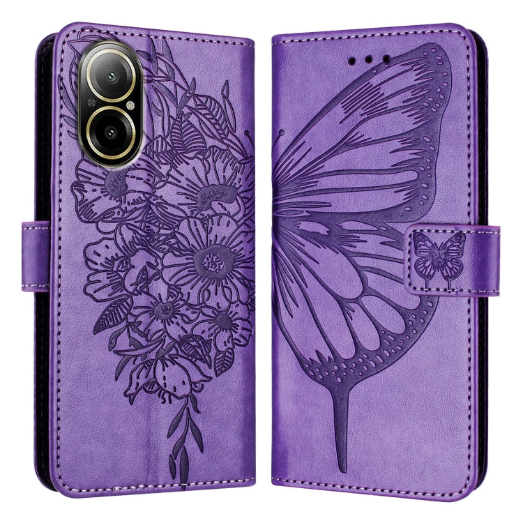 Embossed Butterfly Leather Phone Case, For Realme C67 4G Global, For Realme C67 5G India/Narzo 60x Global, For Realme 11 4G Global