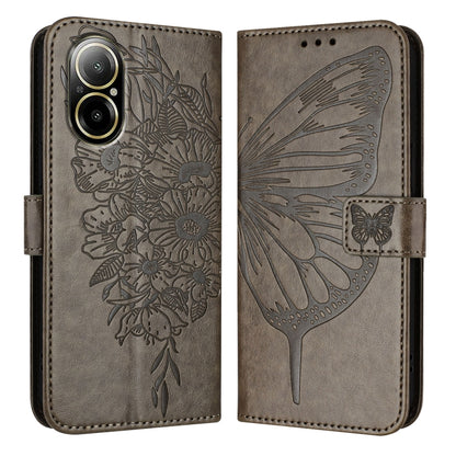 Embossed Butterfly Leather Phone Case, For Realme C67 4G Global, For Realme C67 5G India/Narzo 60x Global, For Realme 11 4G Global