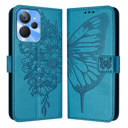 Embossed Butterfly Leather Phone Case, For Realme 10T 5G / 10s 5G / 9i 5G India, For Realme C30 4G/C30s/Narzo 50i Prime, For Realme GT Neo 3T