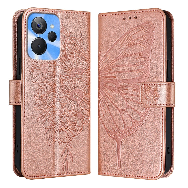 Embossed Butterfly Leather Phone Case, For Realme 10T 5G / 10s 5G / 9i 5G India, For Realme C30 4G/C30s/Narzo 50i Prime, For Realme GT Neo 3T