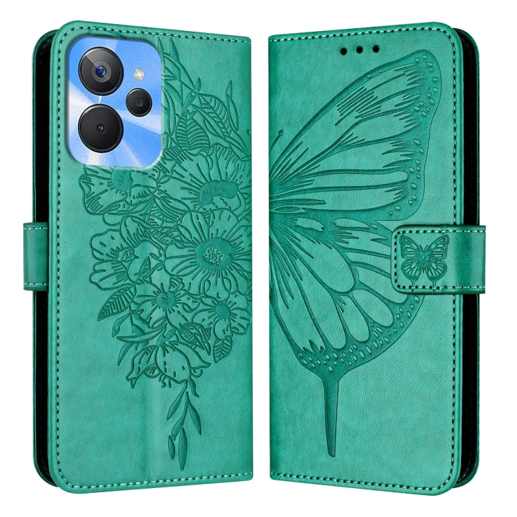 Embossed Butterfly Leather Phone Case, For Realme 10T 5G / 10s 5G / 9i 5G India, For Realme C30 4G/C30s/Narzo 50i Prime, For Realme GT Neo 3T