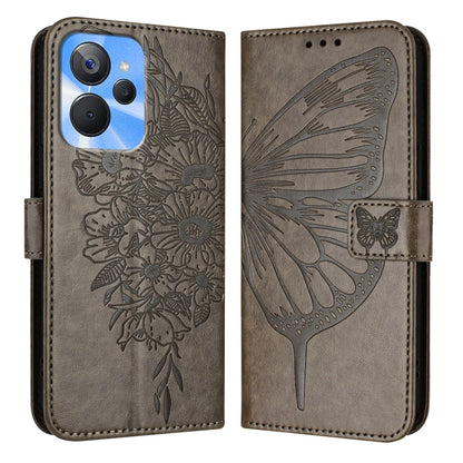 Embossed Butterfly Leather Phone Case, For Realme 10T 5G / 10s 5G / 9i 5G India, For Realme C30 4G/C30s/Narzo 50i Prime, For Realme GT Neo 3T