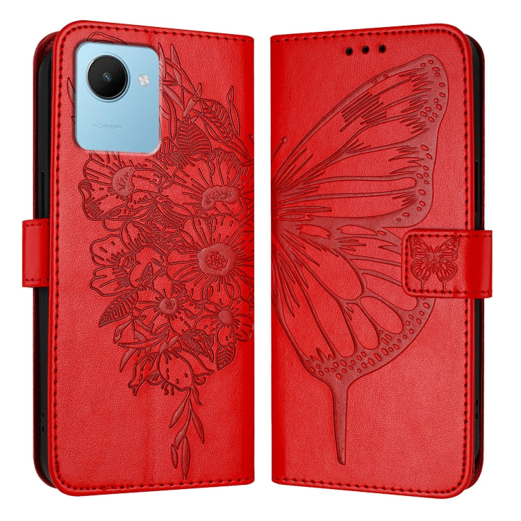 Embossed Butterfly Leather Phone Case, For Realme 10T 5G / 10s 5G / 9i 5G India, For Realme C30 4G/C30s/Narzo 50i Prime, For Realme GT Neo 3T