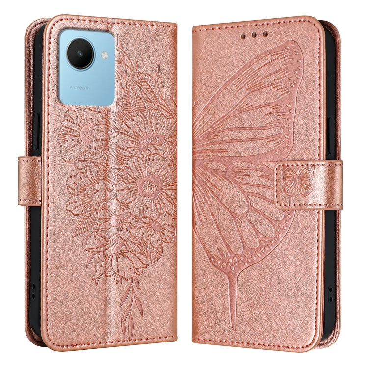 Embossed Butterfly Leather Phone Case, For Realme 10T 5G / 10s 5G / 9i 5G India, For Realme C30 4G/C30s/Narzo 50i Prime, For Realme GT Neo 3T