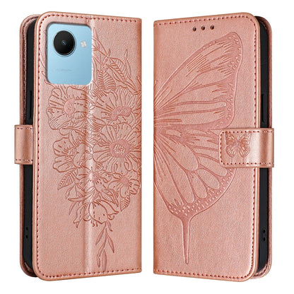 Embossed Butterfly Leather Phone Case, For Realme 10T 5G / 10s 5G / 9i 5G India, For Realme C30 4G/C30s/Narzo 50i Prime, For Realme GT Neo 3T