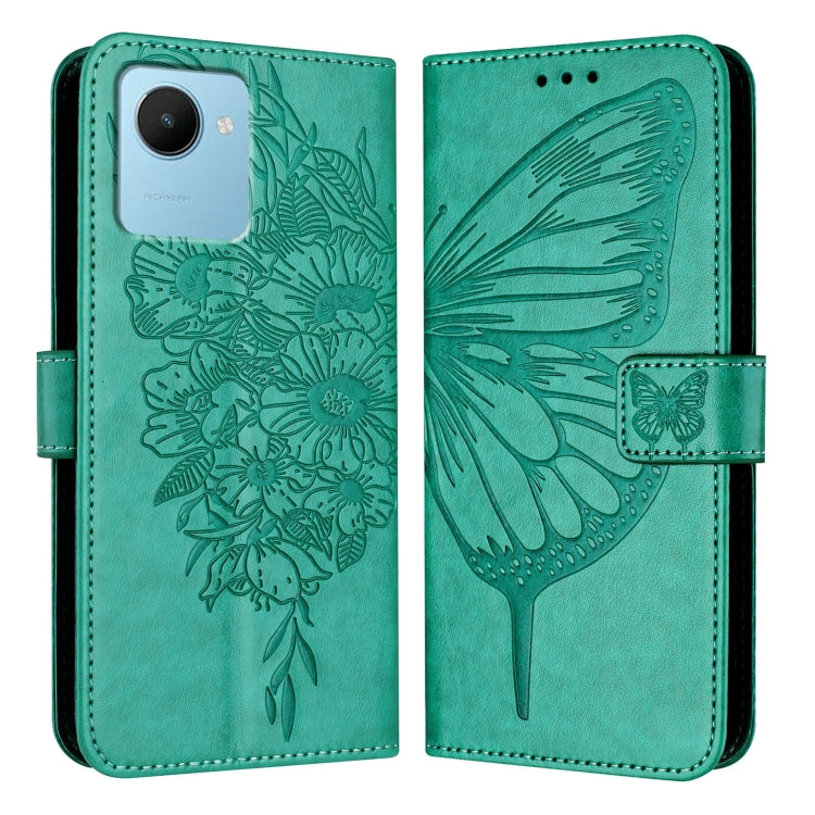 Embossed Butterfly Leather Phone Case, For Realme 10T 5G / 10s 5G / 9i 5G India, For Realme C30 4G/C30s/Narzo 50i Prime, For Realme GT Neo 3T
