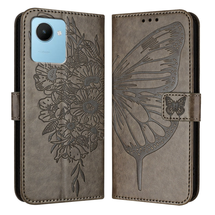 Embossed Butterfly Leather Phone Case, For Realme 10T 5G / 10s 5G / 9i 5G India, For Realme C30 4G/C30s/Narzo 50i Prime, For Realme GT Neo 3T