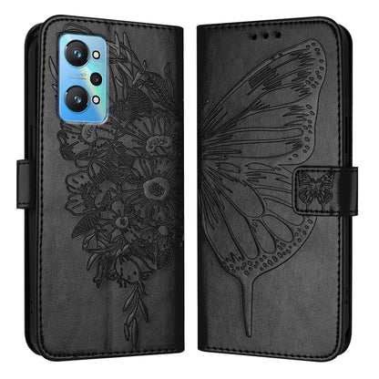 Embossed Butterfly Leather Phone Case, For Realme 10T 5G / 10s 5G / 9i 5G India, For Realme C30 4G/C30s/Narzo 50i Prime, For Realme GT Neo 3T