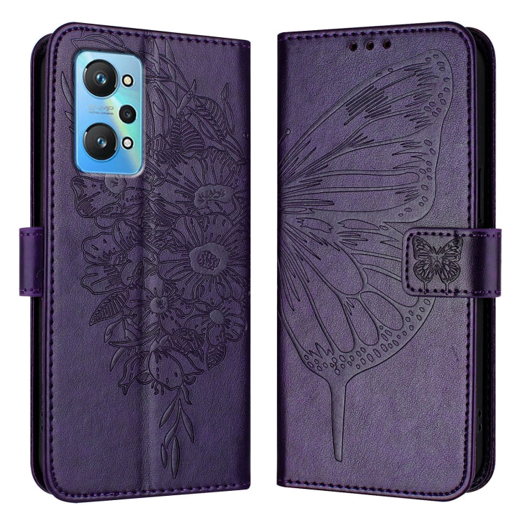 Embossed Butterfly Leather Phone Case, For Realme 10T 5G / 10s 5G / 9i 5G India, For Realme C30 4G/C30s/Narzo 50i Prime, For Realme GT Neo 3T