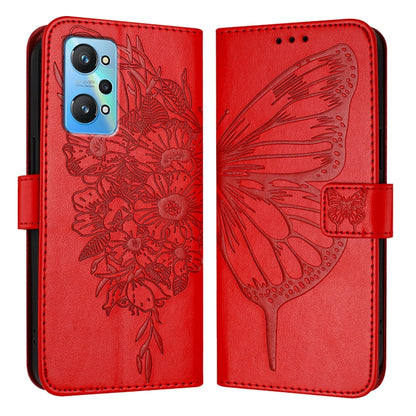 Embossed Butterfly Leather Phone Case, For Realme 10T 5G / 10s 5G / 9i 5G India, For Realme C30 4G/C30s/Narzo 50i Prime, For Realme GT Neo 3T