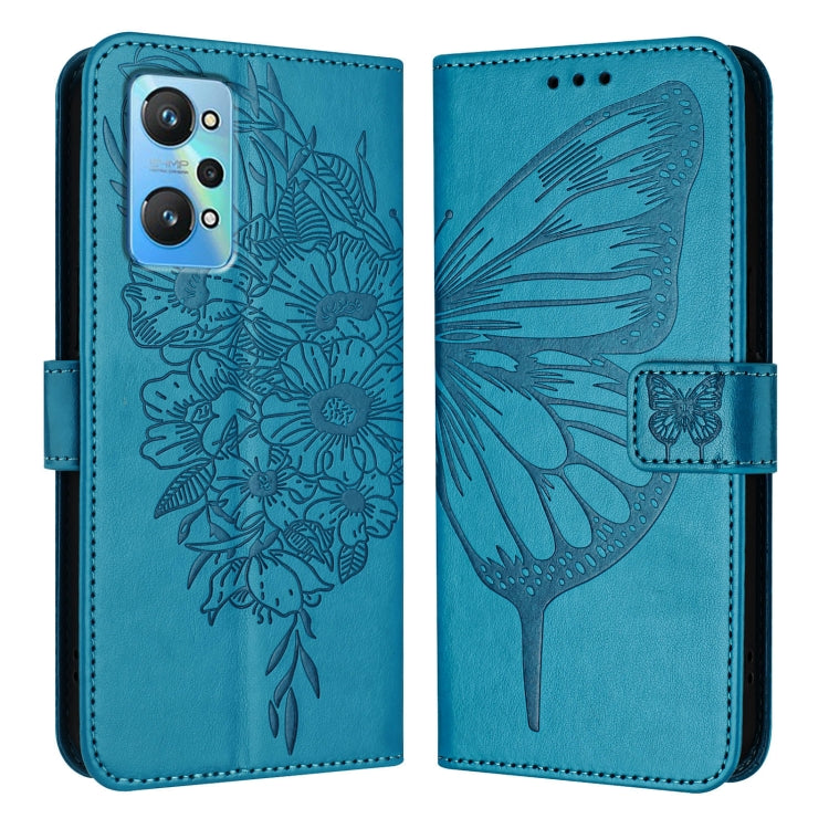 Embossed Butterfly Leather Phone Case, For Realme 10T 5G / 10s 5G / 9i 5G India, For Realme C30 4G/C30s/Narzo 50i Prime, For Realme GT Neo 3T