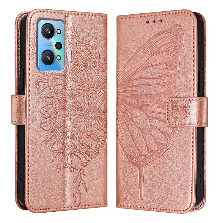 Embossed Butterfly Leather Phone Case, For Realme 10T 5G / 10s 5G / 9i 5G India, For Realme C30 4G/C30s/Narzo 50i Prime, For Realme GT Neo 3T