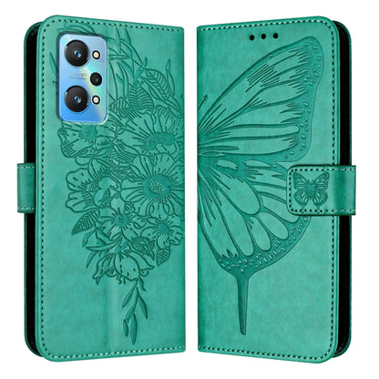 Embossed Butterfly Leather Phone Case, For Realme 10T 5G / 10s 5G / 9i 5G India, For Realme C30 4G/C30s/Narzo 50i Prime, For Realme GT Neo 3T