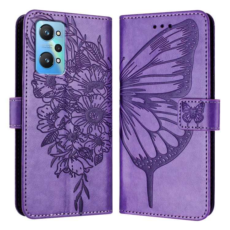 Embossed Butterfly Leather Phone Case, For Realme 10T 5G / 10s 5G / 9i 5G India, For Realme C30 4G/C30s/Narzo 50i Prime, For Realme GT Neo 3T