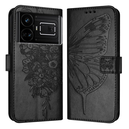 Embossed Butterfly Leather Phone Case, For Realme GT5 240W / GT5 5G, For Realme 11 5G Global / 11X 5G, For Realme C53 India/Narzo N53 4G Global