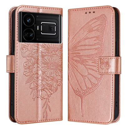 Embossed Butterfly Leather Phone Case, For Realme GT5 240W / GT5 5G, For Realme 11 5G Global / 11X 5G, For Realme C53 India/Narzo N53 4G Global