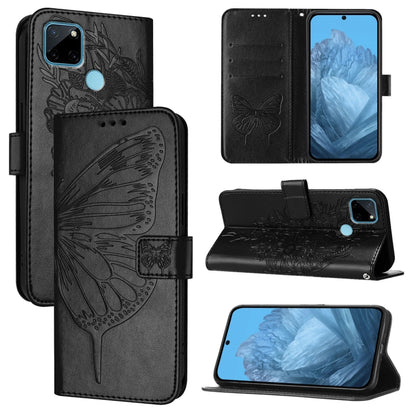 Embossed Butterfly Leather Phone Case, For Realme V23 / Narzo 50 5G, For Realme C20 / C11 2021 / C21, For Realme C21Y