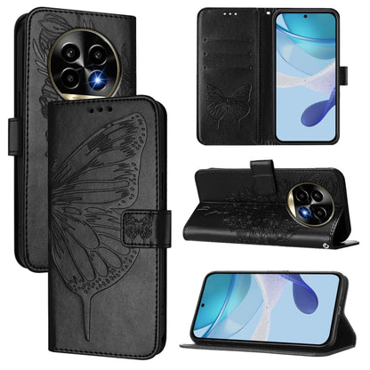 Embossed Butterfly Leather Phone Case, For Realme 14 Pro, For Realme GT7 Pro 5G, For Realme 13 Pro / 13 Pro+ 5G