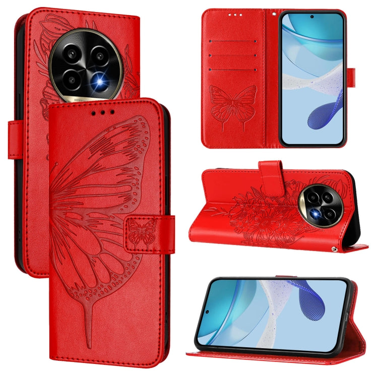 Embossed Butterfly Leather Phone Case, For Realme 14 Pro, For Realme GT7 Pro 5G, For Realme 13 Pro / 13 Pro+ 5G