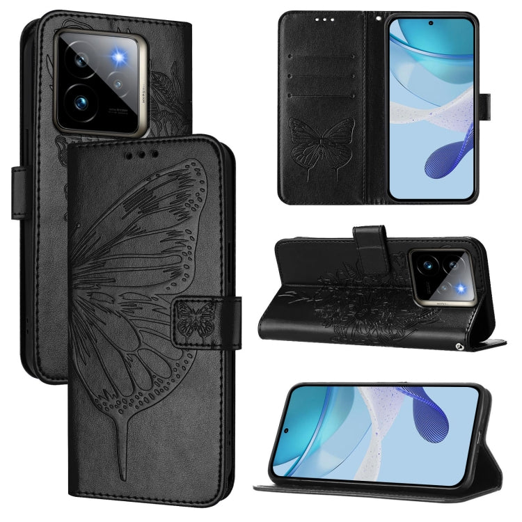 Embossed Butterfly Leather Phone Case, For Realme 14 Pro, For Realme GT7 Pro 5G, For Realme 13 Pro / 13 Pro+ 5G