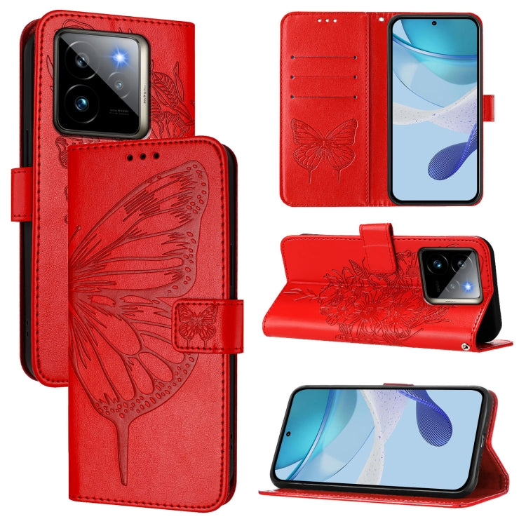 Embossed Butterfly Leather Phone Case, For Realme 14 Pro, For Realme GT7 Pro 5G, For Realme 13 Pro / 13 Pro+ 5G