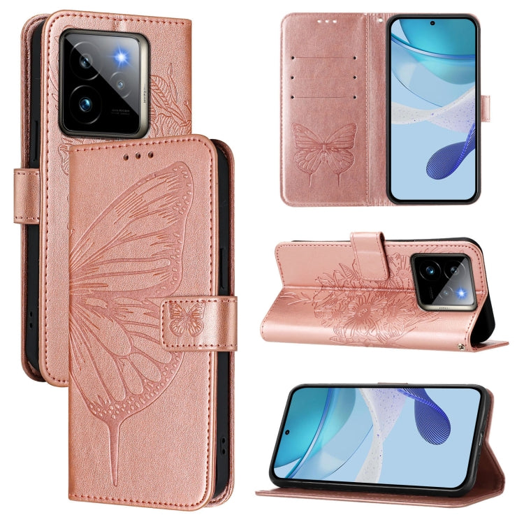 Embossed Butterfly Leather Phone Case, For Realme 14 Pro, For Realme GT7 Pro 5G, For Realme 13 Pro / 13 Pro+ 5G