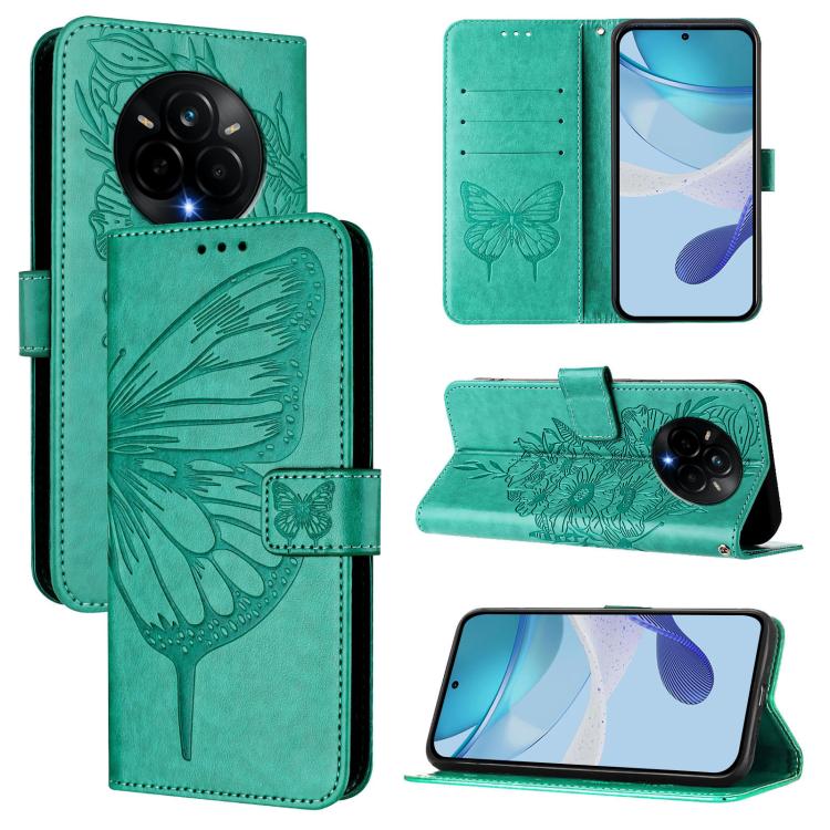 Embossed Butterfly Leather Phone Case, For Realme 14 Pro, For Realme GT7 Pro 5G, For Realme 13 Pro / 13 Pro+ 5G