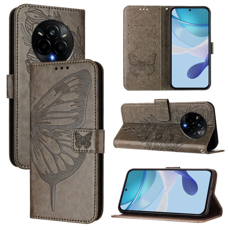 Embossed Butterfly Leather Phone Case, For Realme 14 Pro, For Realme GT7 Pro 5G, For Realme 13 Pro / 13 Pro+ 5G