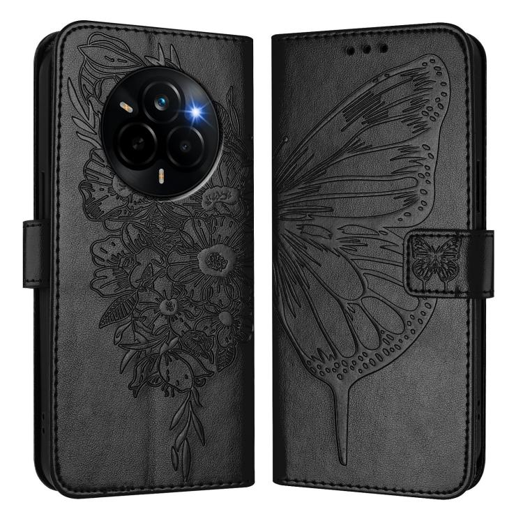 Embossed Butterfly Leather Phone Case, For Realme Narzo 80 Pro / 14 Pro 5G India, For Realme 14 5G Global / P3 5G India, For Realme 14 Pro+