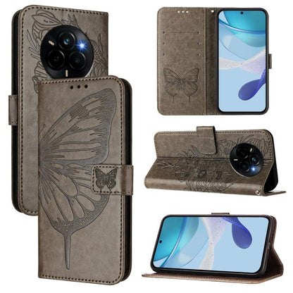 Embossed Butterfly Leather Phone Case, For Realme Narzo 80 Pro / 14 Pro 5G India, For Realme 14 5G Global / P3 5G India, For Realme 14 Pro+
