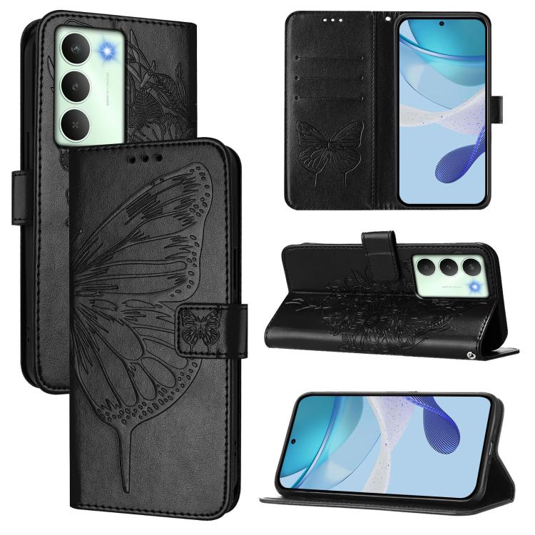Embossed Butterfly Leather Phone Case, For Realme C71 4G Global, For Realme Neo7 Turbo 5G, For Realme V70 / 14x Global / C75 5G