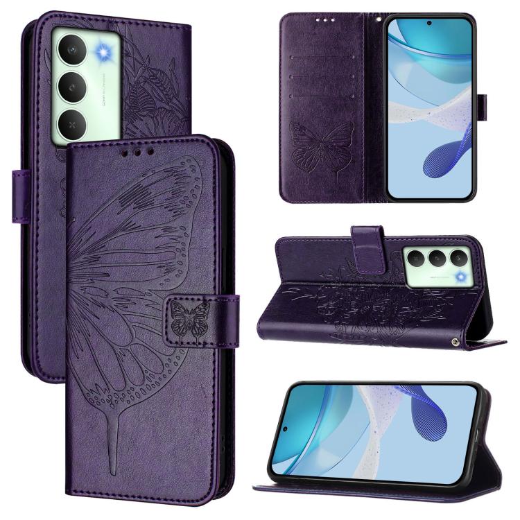 Embossed Butterfly Leather Phone Case, For Realme C71 4G Global, For Realme Neo7 Turbo 5G, For Realme V70 / 14x Global / C75 5G