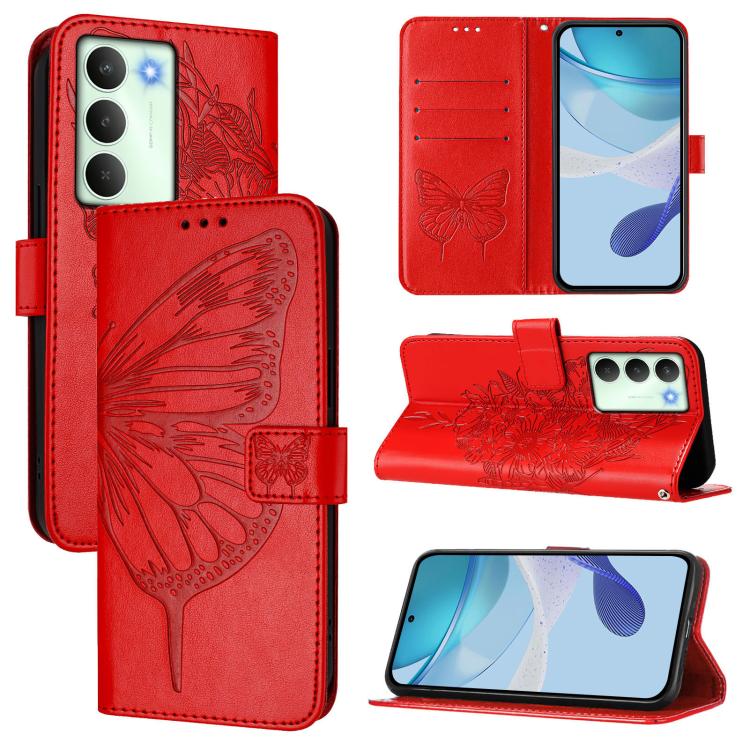 Embossed Butterfly Leather Phone Case, For Realme C71 4G Global, For Realme Neo7 Turbo 5G, For Realme V70 / 14x Global / C75 5G