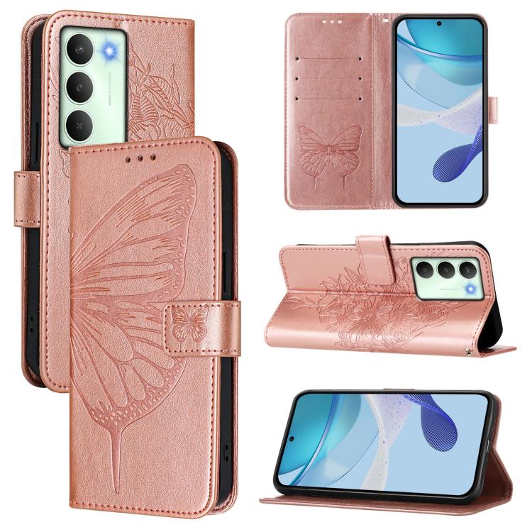 Embossed Butterfly Leather Phone Case, For Realme C71 4G Global, For Realme Neo7 Turbo 5G, For Realme V70 / 14x Global / C75 5G