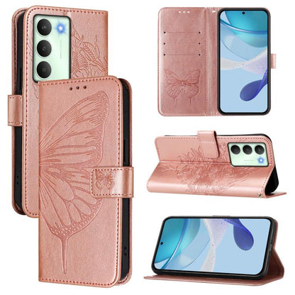 Embossed Butterfly Leather Phone Case, For Realme C71 4G Global, For Realme Neo7 Turbo 5G, For Realme V70 / 14x Global / C75 5G