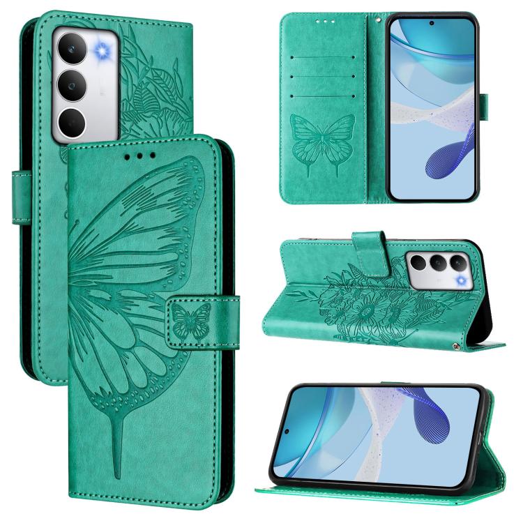 Embossed Butterfly Leather Phone Case, For Realme C71 4G Global, For Realme Neo7 Turbo 5G, For Realme V70 / 14x Global / C75 5G