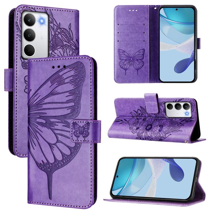 Embossed Butterfly Leather Phone Case, For Realme C71 4G Global, For Realme Neo7 Turbo 5G, For Realme V70 / 14x Global / C75 5G