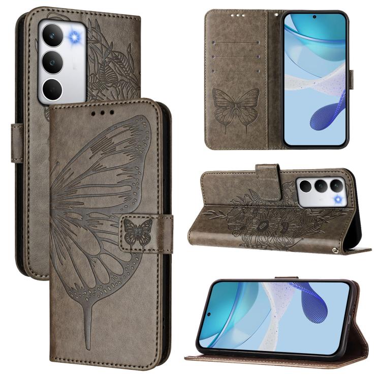 Embossed Butterfly Leather Phone Case, For Realme C71 4G Global, For Realme Neo7 Turbo 5G, For Realme V70 / 14x Global / C75 5G