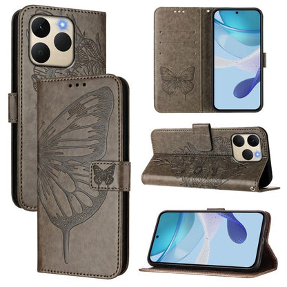 Embossed Butterfly Leather Phone Case, For Realme 15T Global, For Realme C71 4G India, For Realme 15 5G / Realme 15 Pro 5G