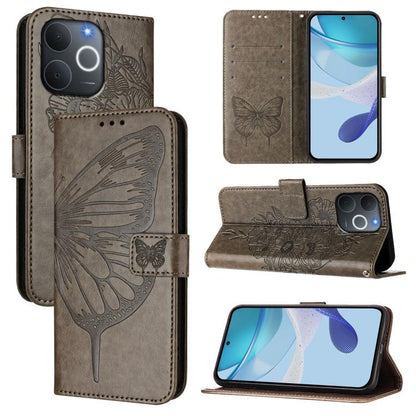Embossed Butterfly Leather Phone Case, For Realme 15T Global, For Realme C71 4G India, For Realme 15 5G / Realme 15 Pro 5G
