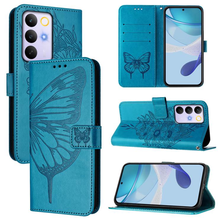 Embossed Butterfly Leather Phone Case, For Realme C85 5G / 15x 5G India, For Realme P4 Pro 5G, For Realme P4
