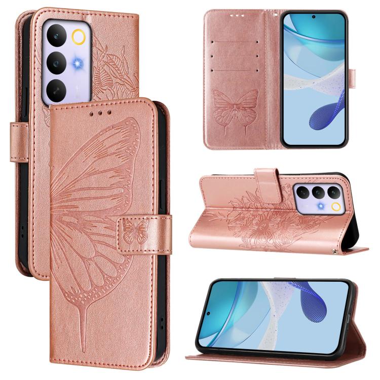 Embossed Butterfly Leather Phone Case, For Realme C85 5G / 15x 5G India, For Realme P4 Pro 5G, For Realme P4