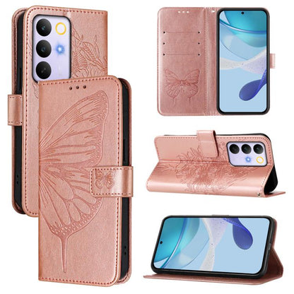 Embossed Butterfly Leather Phone Case, For Realme C85 5G / 15x 5G India, For Realme P4 Pro 5G, For Realme P4