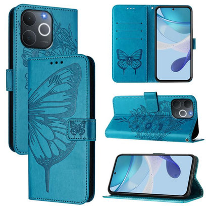 Embossed Butterfly Leather Phone Case, For Realme 16 Pro+ 5G Global, For Realme 16 Pro 5G Global, For Realme Note 70 4G / 70T 4G