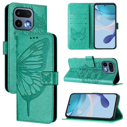 Embossed Butterfly Leather Phone Case, For Realme 16 Pro+ 5G Global, For Realme 16 Pro 5G Global, For Realme Note 70 4G / 70T 4G