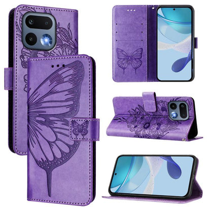 Embossed Butterfly Leather Phone Case, For Realme 16 Pro+ 5G Global, For Realme 16 Pro 5G Global, For Realme Note 70 4G / 70T 4G